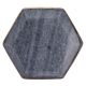 Grey Hexagon Stone Brass Coated Cabinet knobs